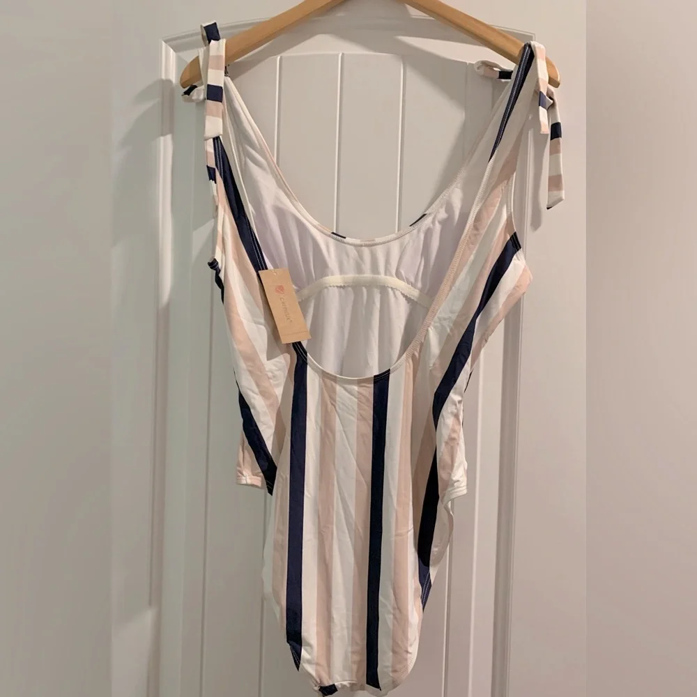 Cremiuex - Swim One Piece Sailor Striped - NWT - Picture 2 of 2